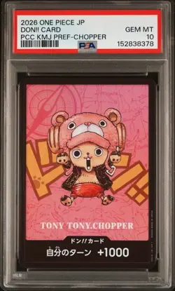 PSA 10 Tony Tony Chopper DON!! Card Promo One Piece Japanese Kumamoto Prefecture - Image 1