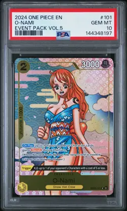 PSA 10 - O-Nami OP06-101 Event Pack Vol. 5 Promo One Piece English 2024 Gem Mint - Image 1