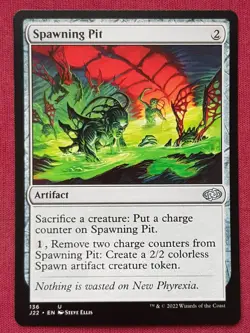 Magic The Gathering JUMPSTART 2022 SPAWNING PIT artifact card MTG - Image 1