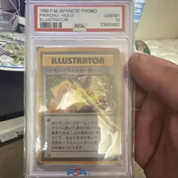 Pokemon 1998 Illustrator Pikachu Promo Holo Trainer PSA 10 Japanese Card - Image 2