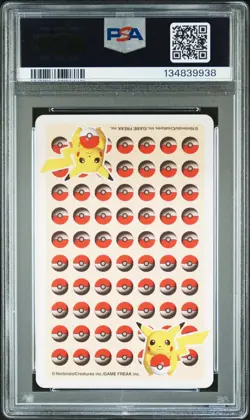PSA 10 - Pikachu Ace of Spades - Pokemon Stadium Yellow Poker Playing Card 1998 - Image 2