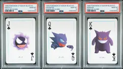 PSA 10 Sequential Gengar Gastly Haunter Pokemon Stadium Blue Poker Playing Card - Image 1