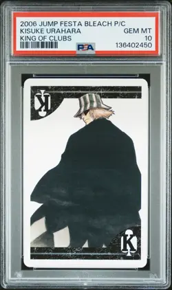 PSA 10 - Kisuke Urahara Bleach Jump Festa 2006 Poker Playing Card King of Clubs - Image 1