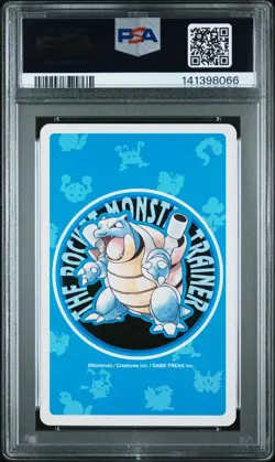 PSA 9 - Pikachu Ace of Spades #025 Pokemon Blue Poker Playing Card Vintage 1996 - Image 3
