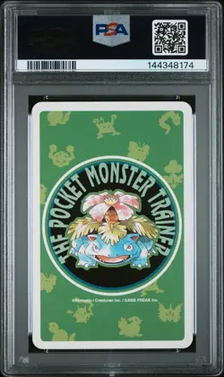 PSA 10 - Magikarp #129 2 of Hearts Pokemon Green Poker Playing Card Vintage 1996 - Image 3