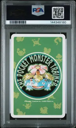 PSA 10 Meowth #052 Pokemon Green Poker Playing Card Vintage 1996 Queen of Spades - Image 3