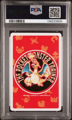 PSA 10 - Gengar 6 of Spades #094A - Pokemon Red Poker Playing Card Vintage 1996 - Image 2