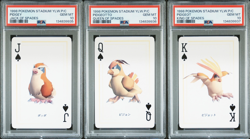 PSA 10 Sequen Pidgey Pidgeotto Pidgeot Pokemon Stadium Yellow Poker Playing Card - Image 1