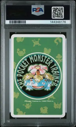 PSA 10 - Charizard #006 Pokemon Green Poker Playing Card Vintage 1996 4 of Clubs - Image 3