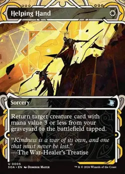 1x Helping Hand - Extended Art NM Eng MTG - Secrets of Strixhaven - Image 1