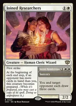 1x Joined Researchers // Secret Rendezvous NM Eng MTG - Secrets of Strixhaven - Image 1
