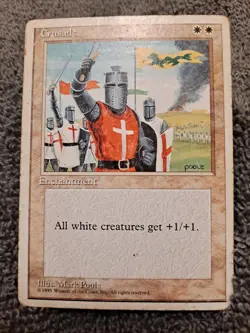 Magic: The Gathering Crusade Revised Edition White Enchantment White Border 1995 - Image 1