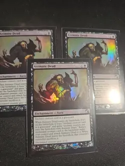 MTG Premium Deck Series FOIL Animate Dead x3 Excellent - NM Cond - Image 1