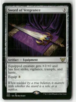 Sword of Vengeance R Commander: Kamigawa: Neon Dynasty 164 NM - Image 1