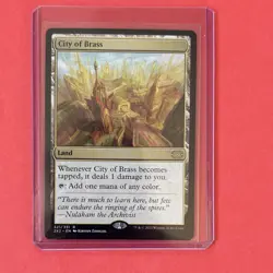 Wizards of the Coast City of Brass Rare Land Double Masters 2022 Foil Borderless - Image 1
