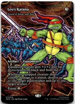 MTG Leo's Katana - Sword of Sinew and Steel Teenage Mutant Ninja Turtles Source - Image 1
