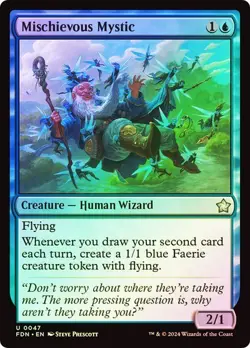MTG - Mischievous Mystic - Foil - Foundations - Magic the Gathering - Image 1