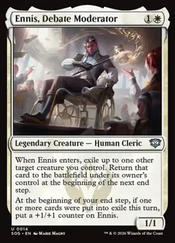 1x Ennis, Debate Moderator - Foil NM Eng MTG - Secrets of Strixhaven - Image 1