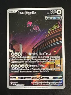Iron Jugulis 216/182 Pokemon Paradox Rift Illustration Rare Full Art Holo NM - Image 1