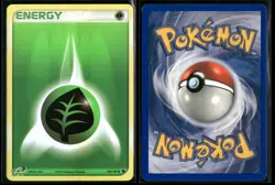 GRASS ENERGY HOLO 104/109 C LP DECK EXCLUSIVES POKEMON - Image 1