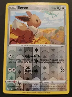 Eevee 125/203 Common Evolving Skies Pokemon Reverse Holo Lightly Played - Image 1