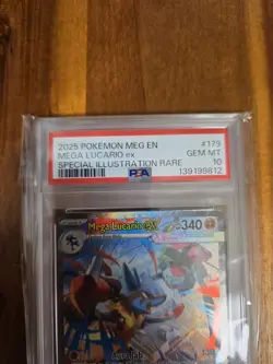 Pokemon 2025 Mega Lucario ex 179/132 SIR Mega Evolution GEM MINT PSA 10 - Image 2
