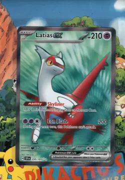 Pokemon TCG Latias ex 220/191 Sv08: Surging Sparks Holo NM/M - Image 1
