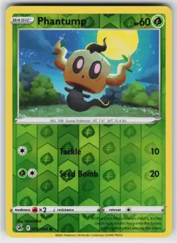 Phantump 016 Reverse Holo 264 C Fusion Strike NM Pokemon - Image 1