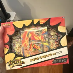 Pokemon TCG Ascended Heroes Mega Evolution ex Box (Meganium, Emboar, Feraligatr) - Image 3