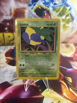 Pokemon TCG Oddish Neo Genesis 68 Regular Unlimited Common - Image 1