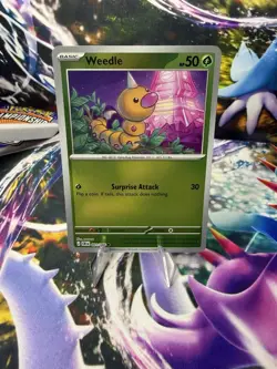Weedle 001/086 ME: Chaos Rising Reverse Holo Pokemon TCG - Image 1