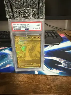 Pokemon Mega Charizard X Ex Mega Hyper Rare Holo 130/094 PSA 9 English - Image 1