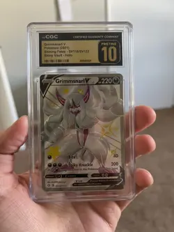 Grimmsnarl V Full Art Shiny SV116/SV122 - Pokemon Shining Fates CGC Pristine 10 - Image 1
