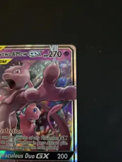 Pokemon Mewtwo & Mew GX TAG TEAM Ultra Rare Holo (Unified Minds, 71/236) - Image 4