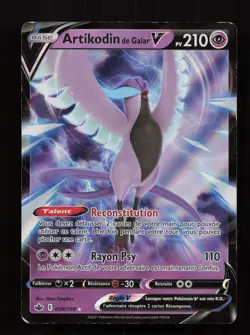 Galarian Articuno V 058/198 Holo Rare V Chilling Reign Pokemon Heavily Played - Image 1
