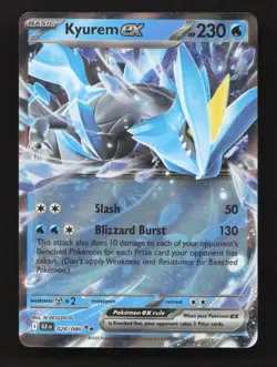 Kyurem ex 028/086 Holo Double Rare Black Bolt Pokemon Near Mint - Image 1