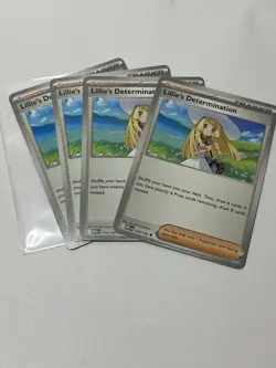 Lillie's Determination - 119/132 - 4X - Mega Evolution - Pokemon TCG - Playset - Image 1