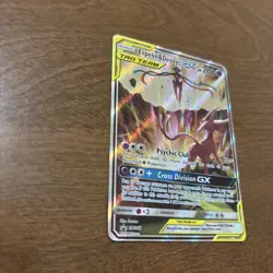 FULL ART Espeon & Deoxys GX ULTRA RARE Tag Team SM240 Holo Foil Promo Pokemon LP - Image 2