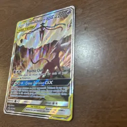 FULL ART Espeon & Deoxys GX ULTRA RARE Tag Team SM240 Holo Foil Promo Pokemon LP - Image 3