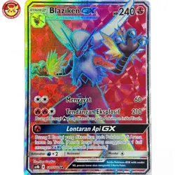 Blaziken GX AS4b 180/178 SR Full Art Sky Splitting Charisma Pokemon Indonesia - Image 1