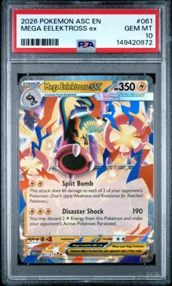 PSA 10 - Mega Eelektross ex 061/217 Double Rare Pokemon Ascended Heroes ASC EN - Image 1