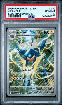 PSA 10 - Vikavolt 230/217 Illustration Rare Pokemon Ascended Heroes ASC EN 2026 - Image 1