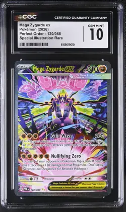 CGC 10 - Mega Zygarde ex 120/088 Special Illustration Rare Pokemon Perfect Order - Image 1
