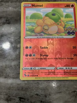 Pokemon TCG Numel 13 Peelable Ditto Reverse Holo Pokemon Go Unpeeled LP - Image 2