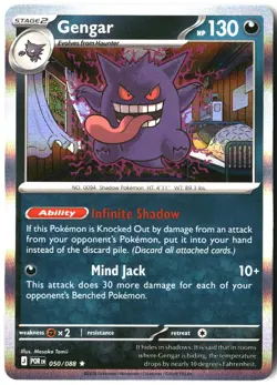 Gengar 050/088 Rare Perfect Order Pokemon Holo Near Mint - Image 1