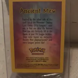 Pokemon Ancient Mew Movie Promo Card! NEW - Image 2