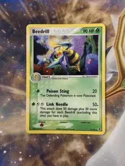 Beedrill 1/112 - Pokemon Ex FireRed LeafGreen Holo Card Card NM /SWIRL - Image 1
