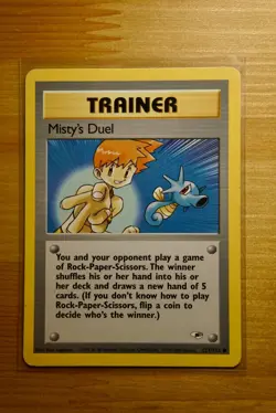 Trainer Misty's Duel 123/132 Wizards WOTC Pokemon Card LP - Image 1