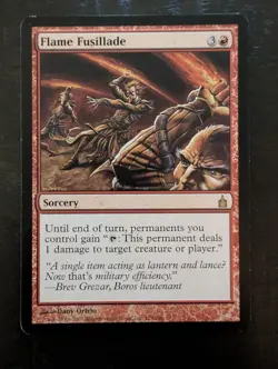 MTG Magic the Gathering Flame Fusillade (123/306) Ravnica City of Guilds LP - Image 1