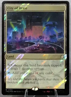 City of Brass (Surge Foil) Commander: Teenage Mutant Ninja Turtles Foil - Image 3